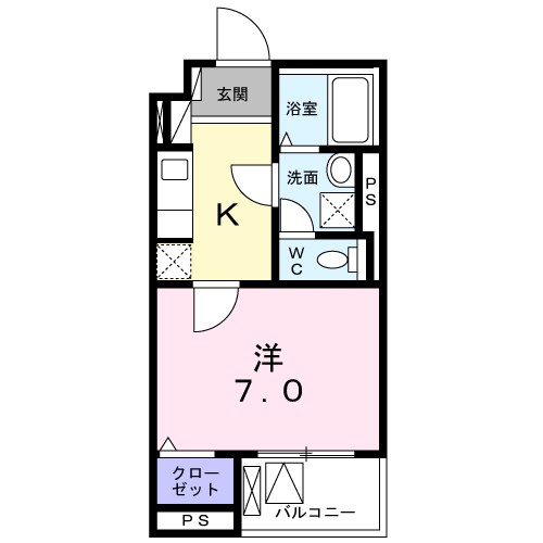 エミナール 402号室 間取り