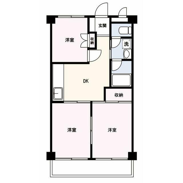 ハイツ堂山 間取り