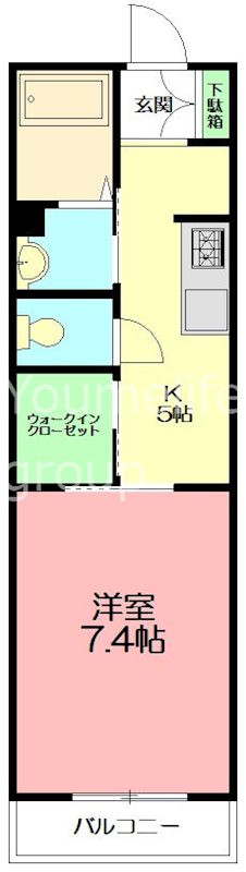 プロヌーブ　Ｔ 201号室 間取り