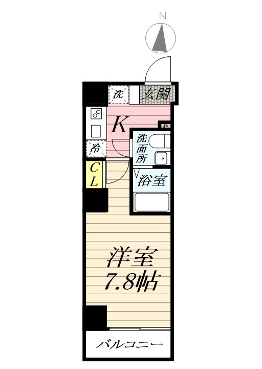 Bearpark 801号室 間取り