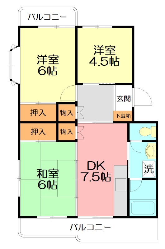 水引カワイマンション 間取り