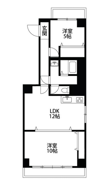 コンフォートステージ本町 302号室 間取り