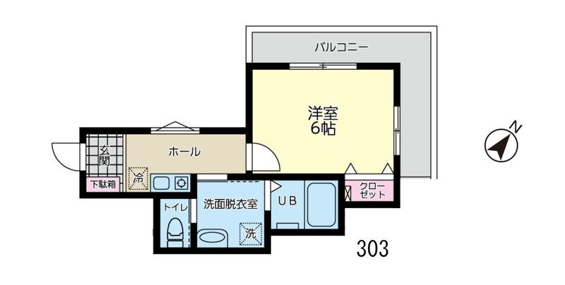 サンス戸塚 303号室 間取り