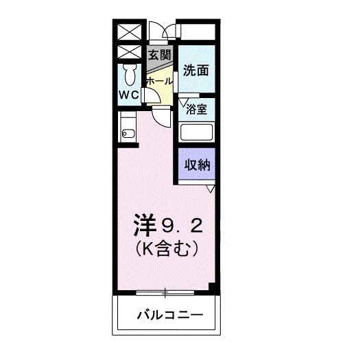 レジデンスS.U 101号室 間取り