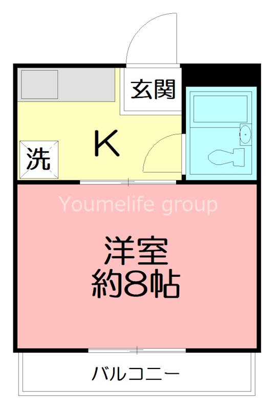 コーポ愛名A 202号室 間取り