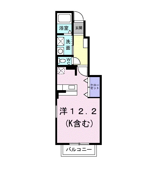アイリス 104号室 間取り