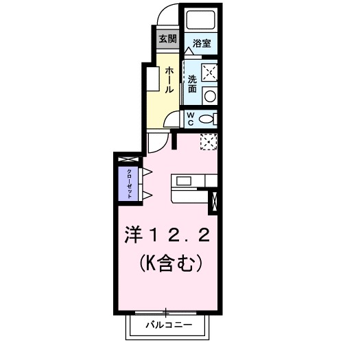 ベルコリーヌ 102号室 間取り