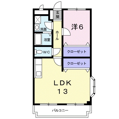 湘南第一ホーワマンション 101号室 間取り