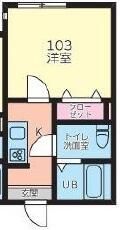 メグリオ藤沢 103号室 間取り