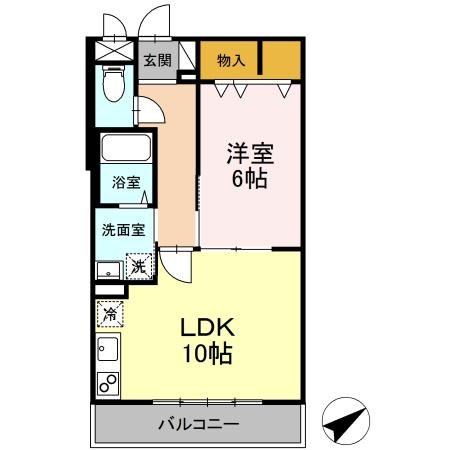 ラ・シャペルリー湘南平塚 303号室 間取り