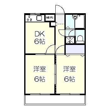 ライオンズマンション平塚第六 205号室 間取り