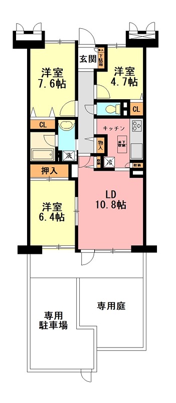 レックスハイツ本厚木 間取り