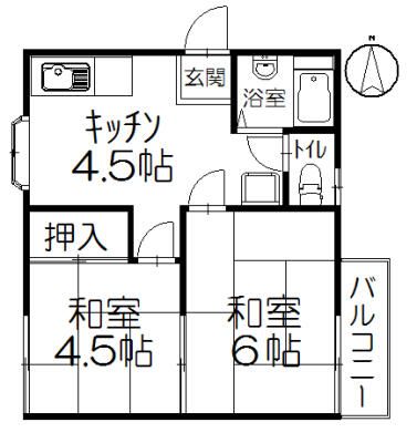 セフィーロ湘南 201号室 間取り