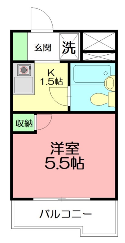 TOP港南台第一 303号室 間取り