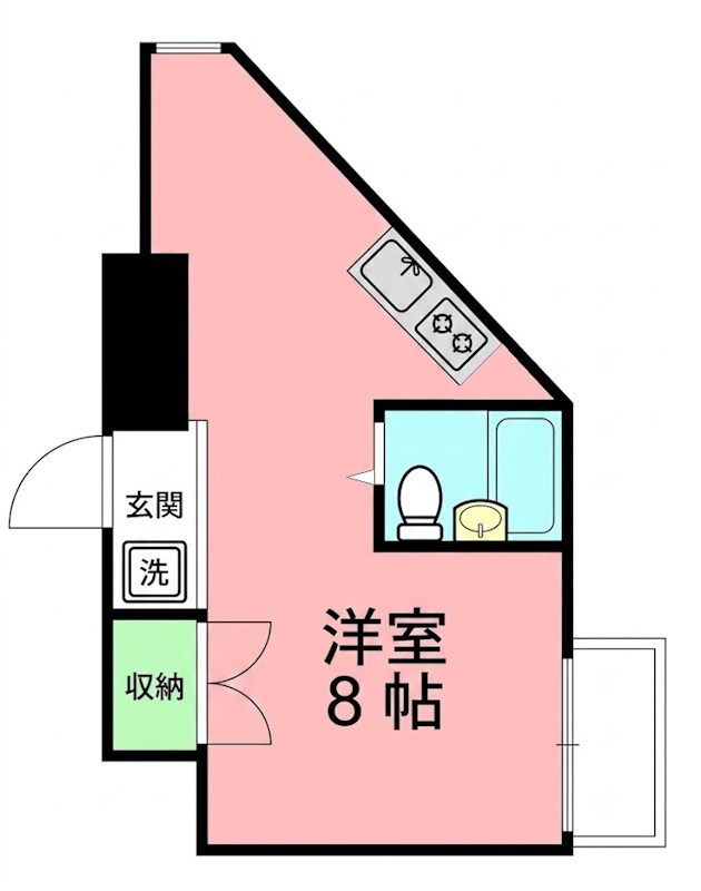 東湘アリエス 302号室 間取り