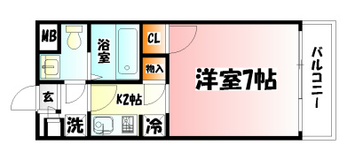 ヴィスタリア湘南 103号室 間取り