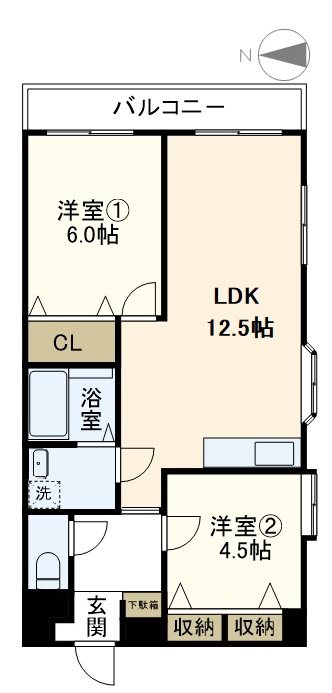 ノトスビル 501号室 間取り