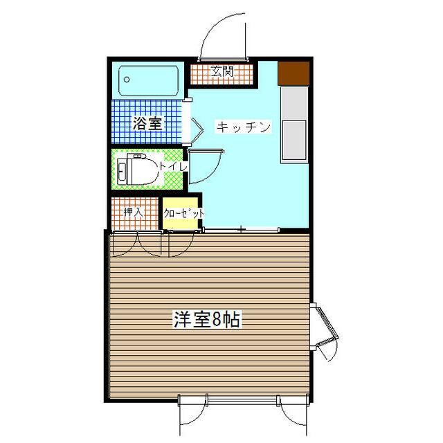 エスポワールⅠ 101号室 間取り