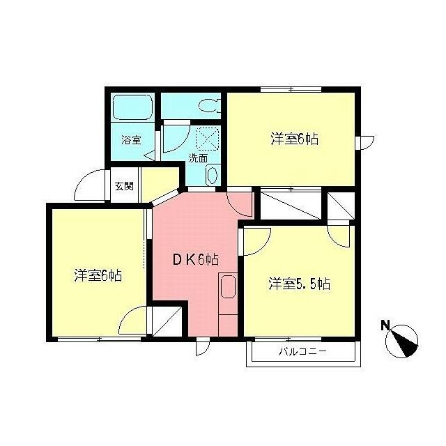 湘南パレス 201号室 間取り