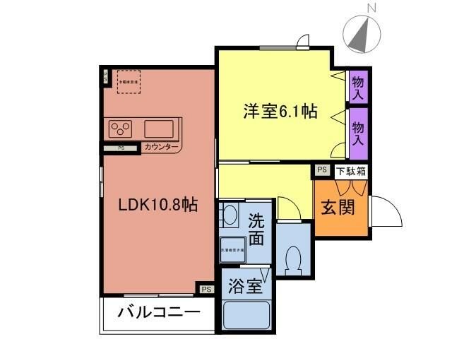 AMOUR・C 303号室 間取り