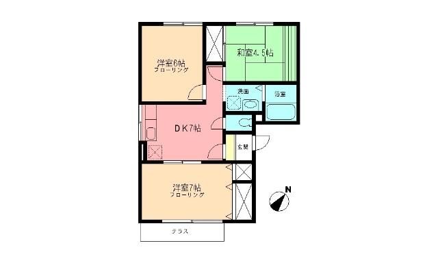 サニー・SHIZU 101号室 間取り
