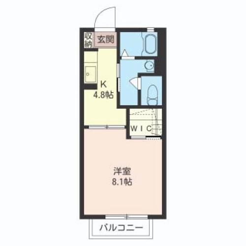 キャンサー 102号室 間取り