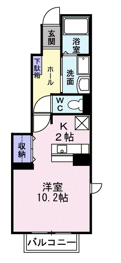 ウェール湘南Ⅱ 101号室 間取り