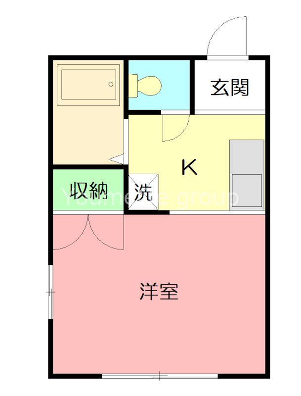 COCORO東海大学前 102号室 間取り
