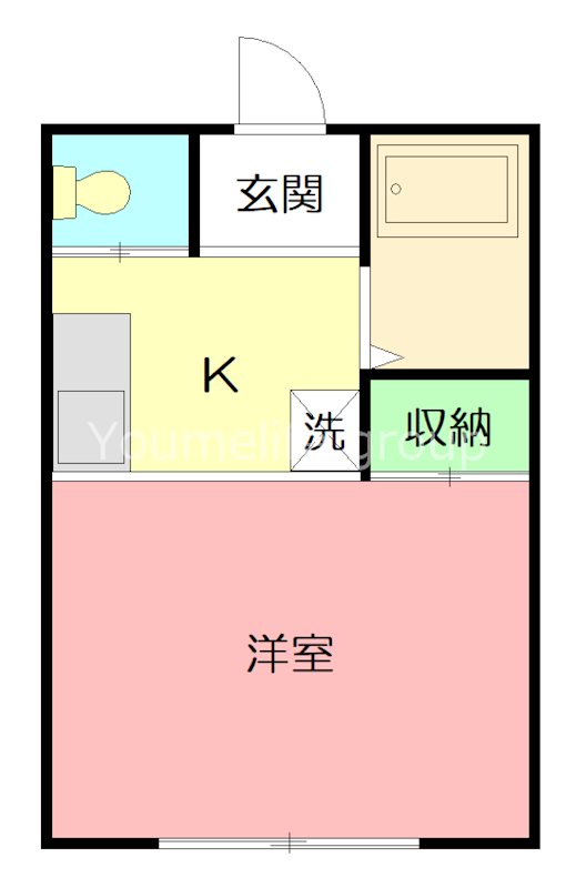 COCORO東海大学前 202号室 間取り
