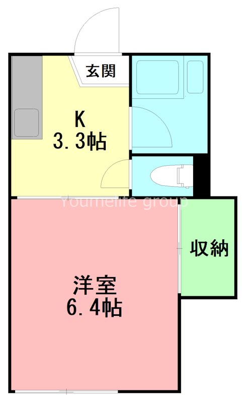 コ―ポ高橋第２ 106号室 間取り