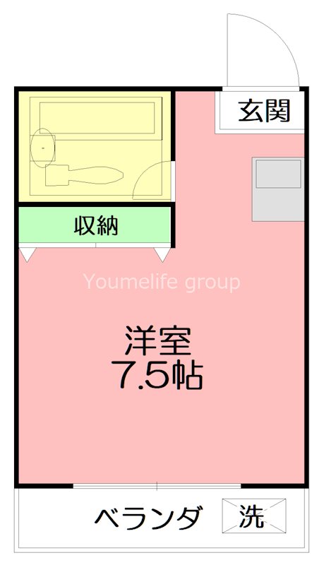 メゾン・ド・ブラン東海大学前ＡＢ A304号室 間取り
