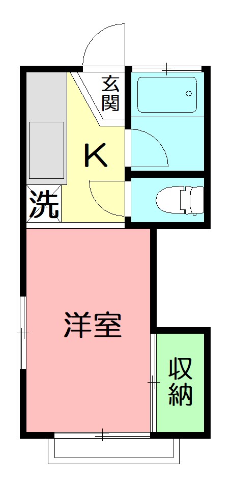 サニーヒル 205号室 間取り