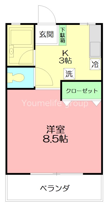 エスポワール平井 205号室 間取り