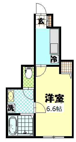 クラウンハイツ　Ⅰ 106号室 間取り