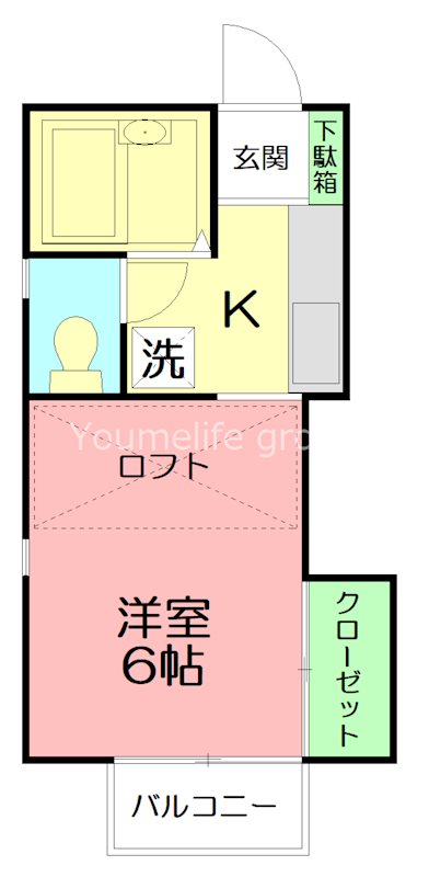 ハイツK 202号室 間取り