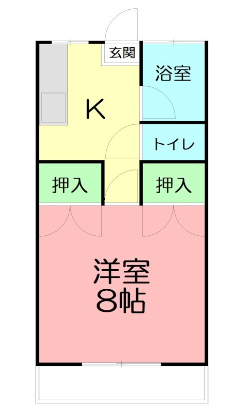 第三湘南ハイツ 107号室 間取り