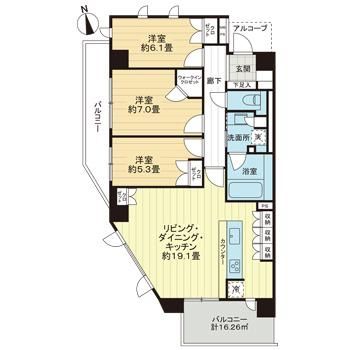 ライオンズ湘南藤沢グランフォート 間取り
