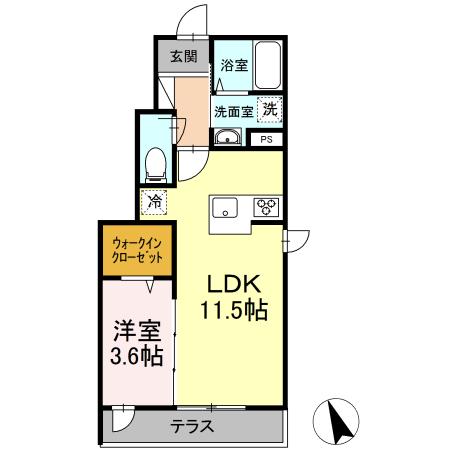 D-room赤松町 103号室 間取り