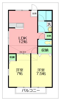 Mahoroba house,A 205号室 間取り
