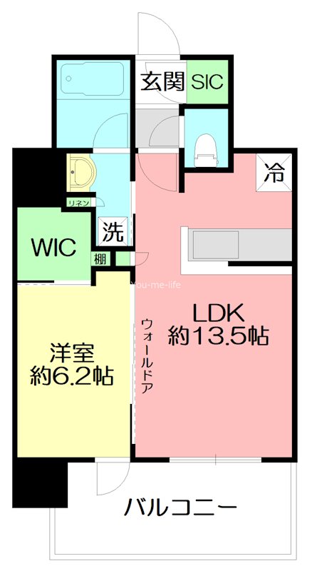THE TOWER湘南辻堂  1205号室 間取り