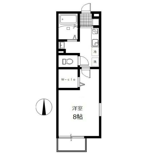 グランパルク 205号室 間取り