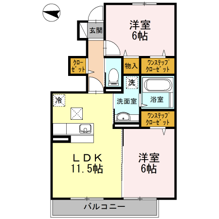 ロイヤルクレスト　Ⅱ 間取り