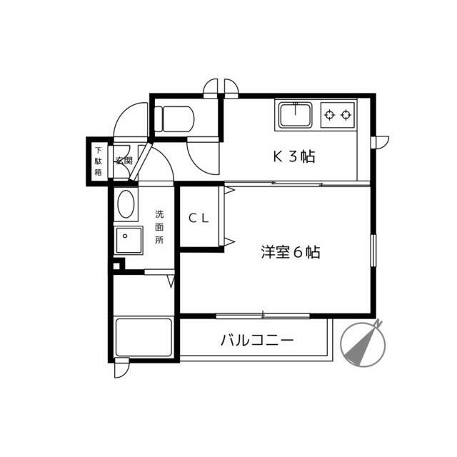 KARIDEA 201号室 間取り