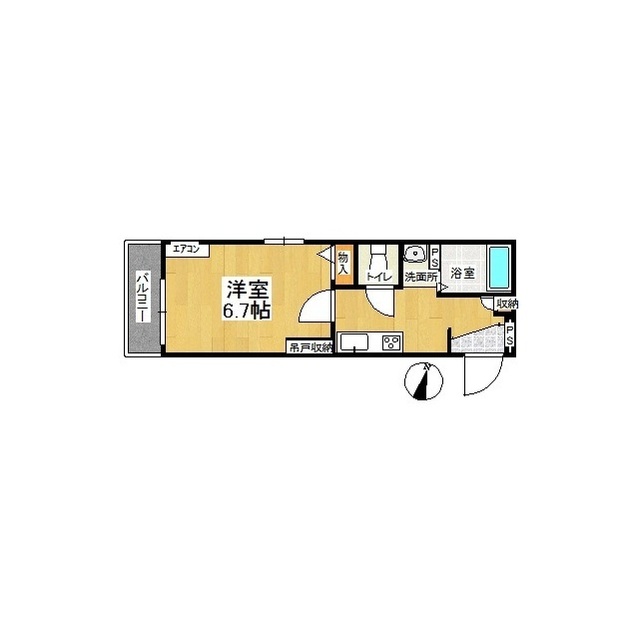 ジュネスⅡ 201号室 間取り