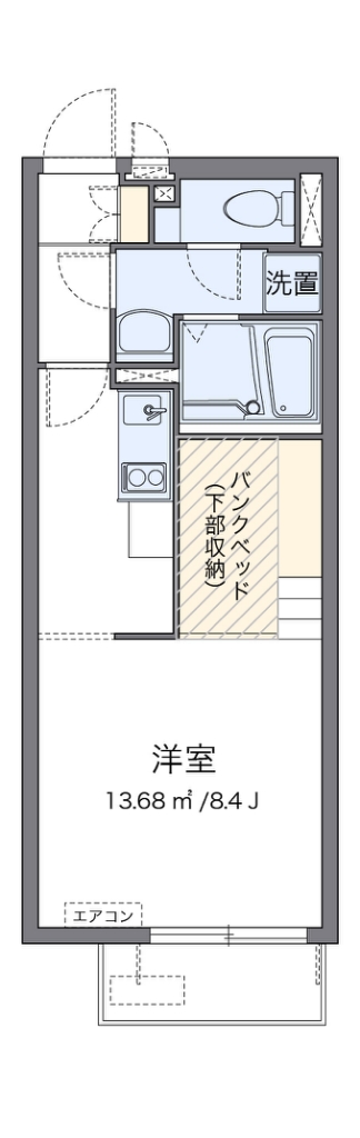 ミランダサンシャインⅢ 208号室 間取り
