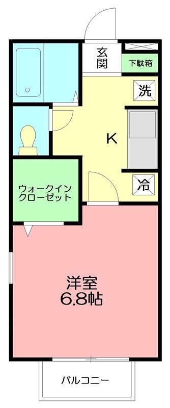 ツインステージA棟 101号室 間取り