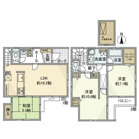 温水西戸建 間取り