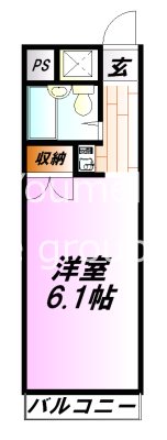 ニッショウV 2A号室 間取り
