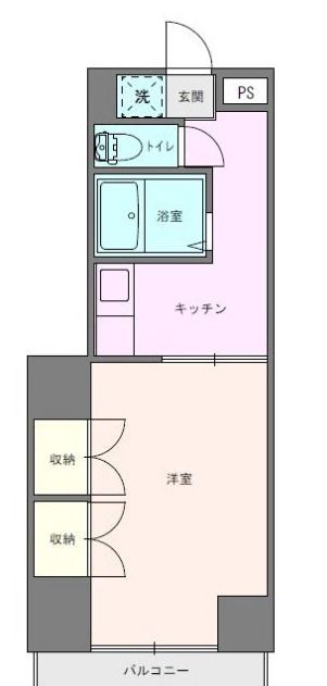 コーポ落合 304B号室 間取り