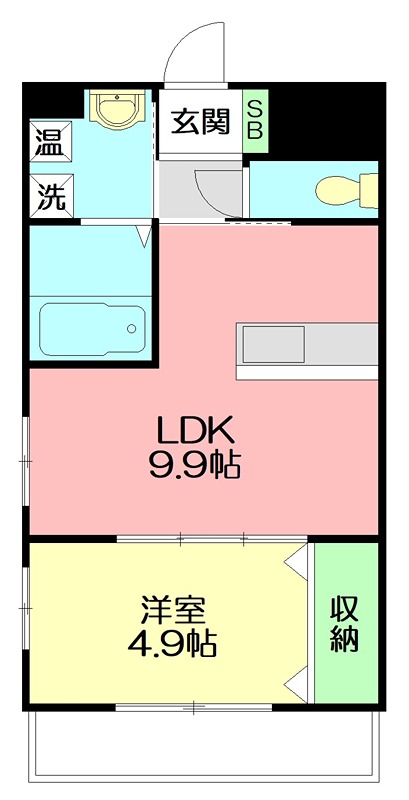 プロープル本厚木 101号室 間取り